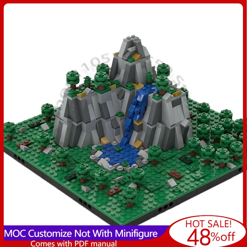 

Набор строительных блоков 723 детали: Серия «Дракон на золотой горе», модульный конструктор MOC, игрушка-конструктор DIY, подарок на день рождения