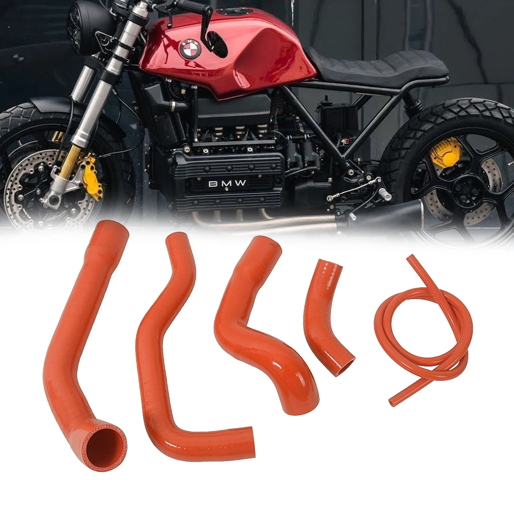 MOTO4U For BMW K100 1982-1992 1991 1990 1989 1988 Silicone Radiator Coolant New Hoses Kit Motorcycle Cafe Racer Scrambler Custom