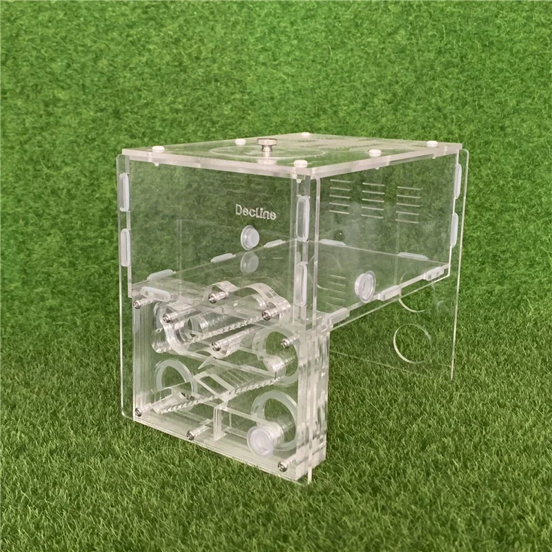 1PCS 25 Caliber 4 Test Tube Bamboo Nest External Channel Lower Acrylic Ant Nest Ant Workshop Insect Boxes