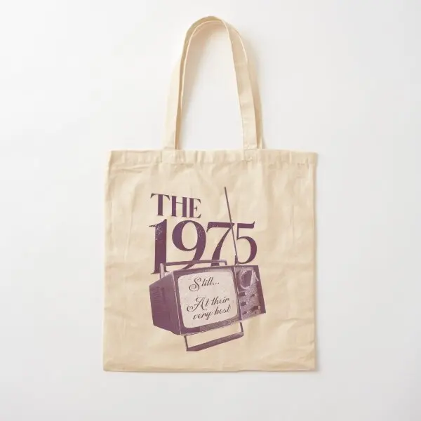 The 1975 Still At Their Very Best Cot  Canvas Bag Women Printed Designer Tote Reusable Handbag Ladies Grocery Travel Foldable