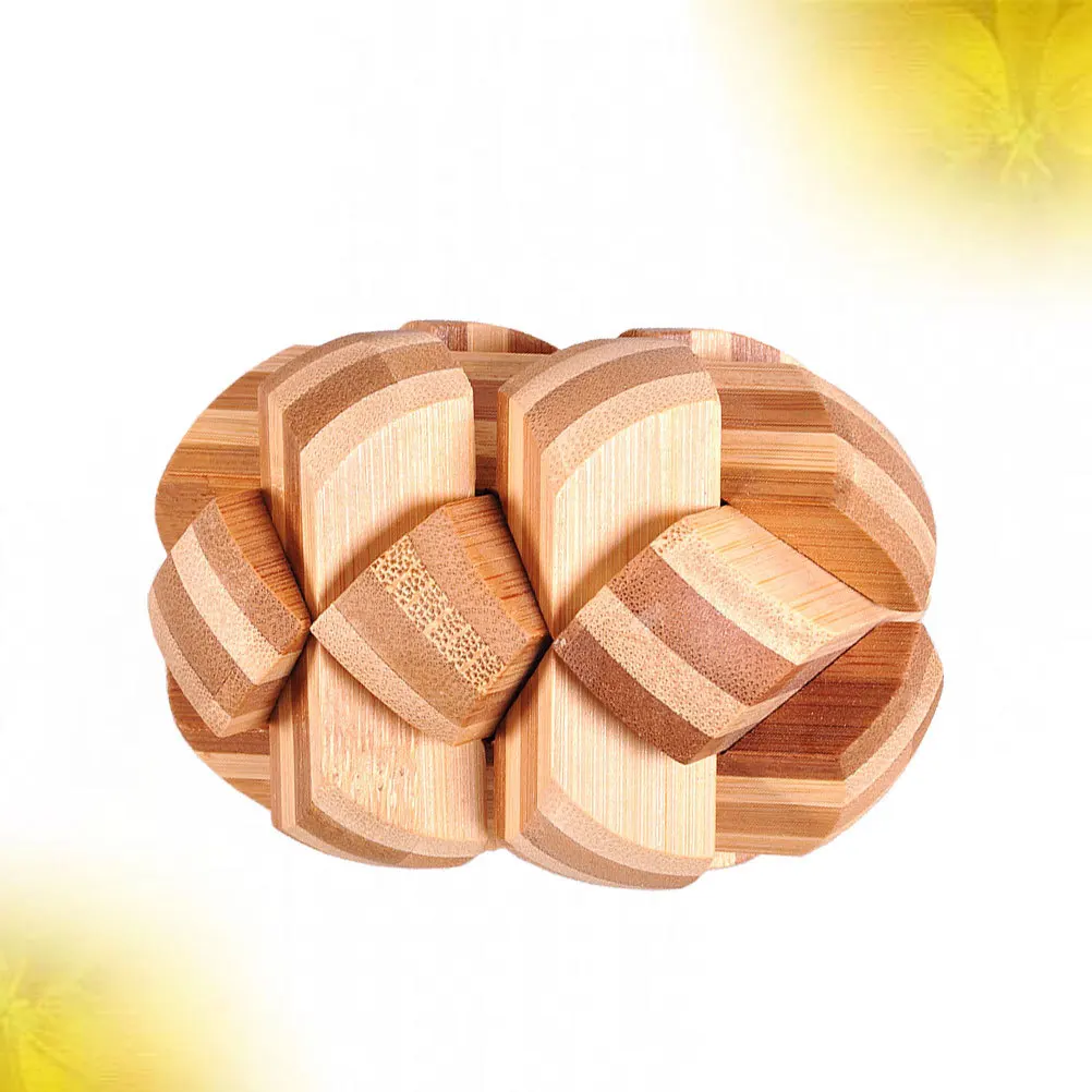 

Iq Puzzle Luban Wooden 3D Puzzle Ball for Stress Relief Parent Child Interaction Intelligence Ming