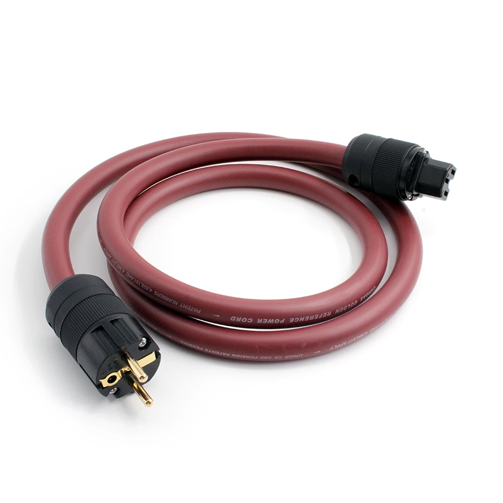 Cavo di alimentazione audio HiFi CARDAS 5C Golden Reference con alimentazione versione Schuko USA/UE placcata in oro