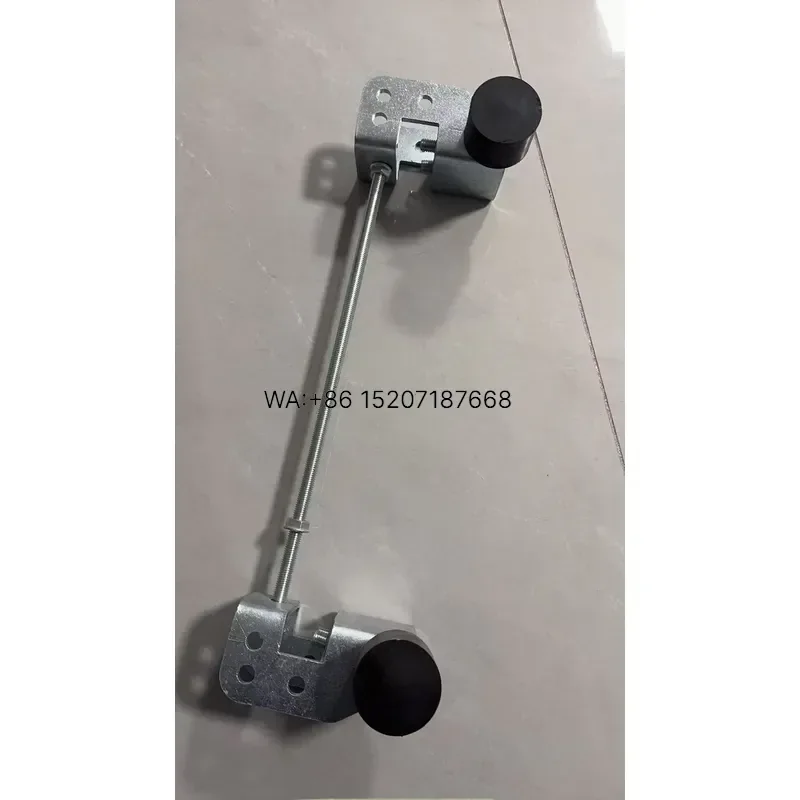 Wmwmnu for SANTO European Trolley Hoist Stop PU Rubber Buffer Head Galvanized Thickened Steel Plate 1000MM Lead Screw