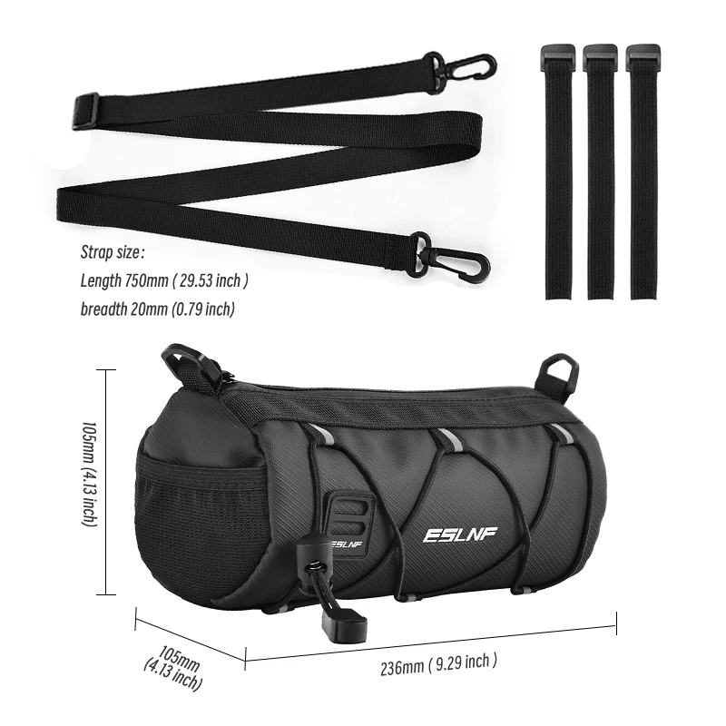 ESLNF Bicycle Bag, Waterproof Storage Bag, Outdoor Large Capacity Riding Handlebar Bag, Mountain Bike Head Bag