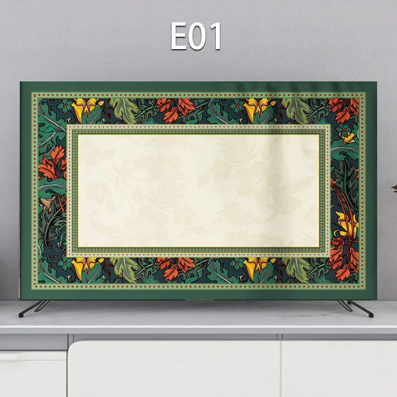 

Thicken Fabric TV Hood Dust-Proof Cover 30/32/42/43/55/65/75 Inch Household Hanging TV Cover Protector Screen LCD Dust Cover