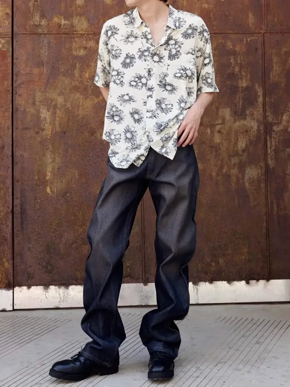 Magliano 25ss Small Daisy Print Short Sleeve Shirt