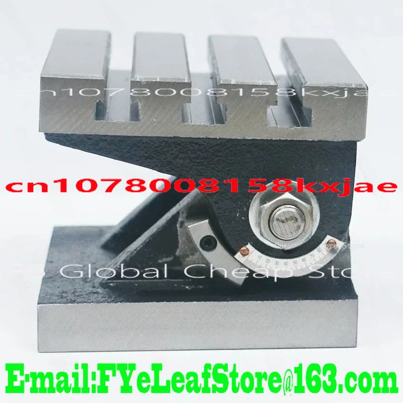 Vertical Adjustable Angle Tilt Rotation 90 Degree Table Milling Machine Drilling Machine Processing Angle Precision 6inch