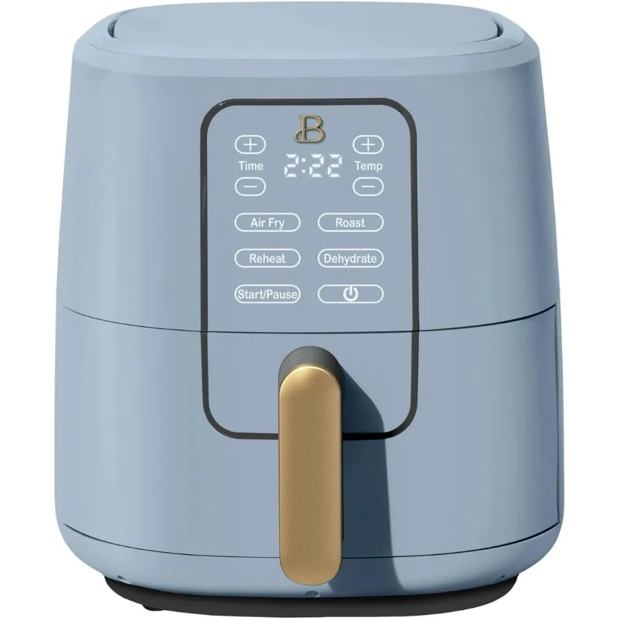 Digitale 6-Quart-Luftfritteuse mit TurboCrisp-Technologie für gesundes Kochen zu Hause, 4 voreingestellte Programme, Temperaturbereich von 170 °F bis