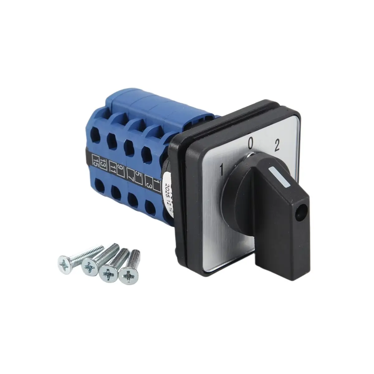 BIGSALE-Rotary Switch -on 3 Position 4 Phases 20A 500V Double Speed Motor Switch Small Plate Changeover Cam Switch LW26-20/4