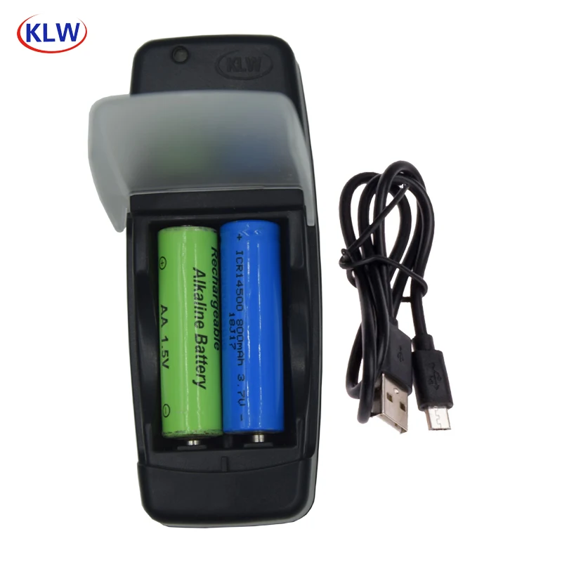 2 slots Smart USB Battery Charger for Rechargeable 1.2V AA AAA NiMh NiCd 1.5V Alkaline 3.7V Lithium Battery battery charger