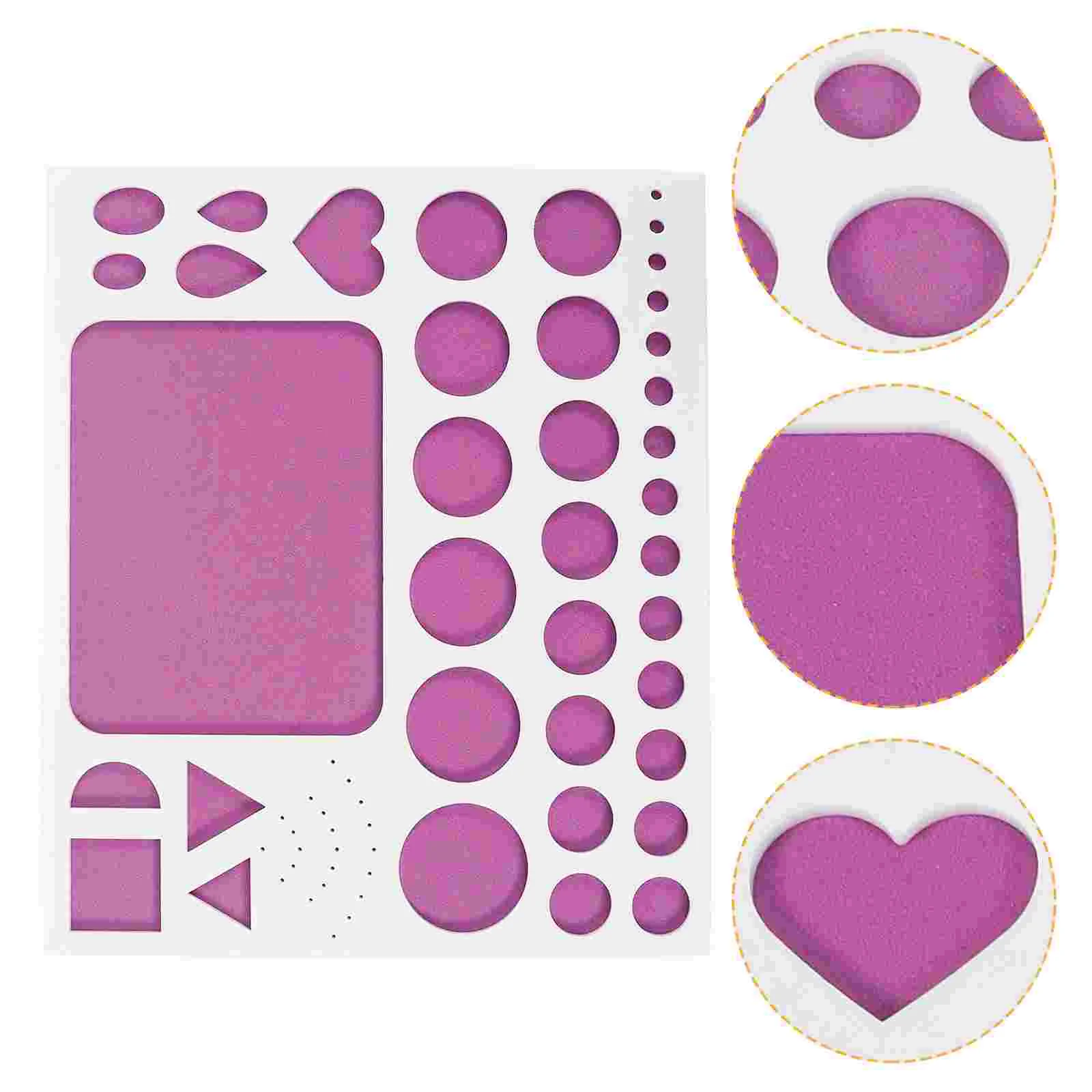 Paper Template Quilling Kits Rolling Mold Quilting Supplies Styler Templates Crafts Tools Purple Back Panel Eva