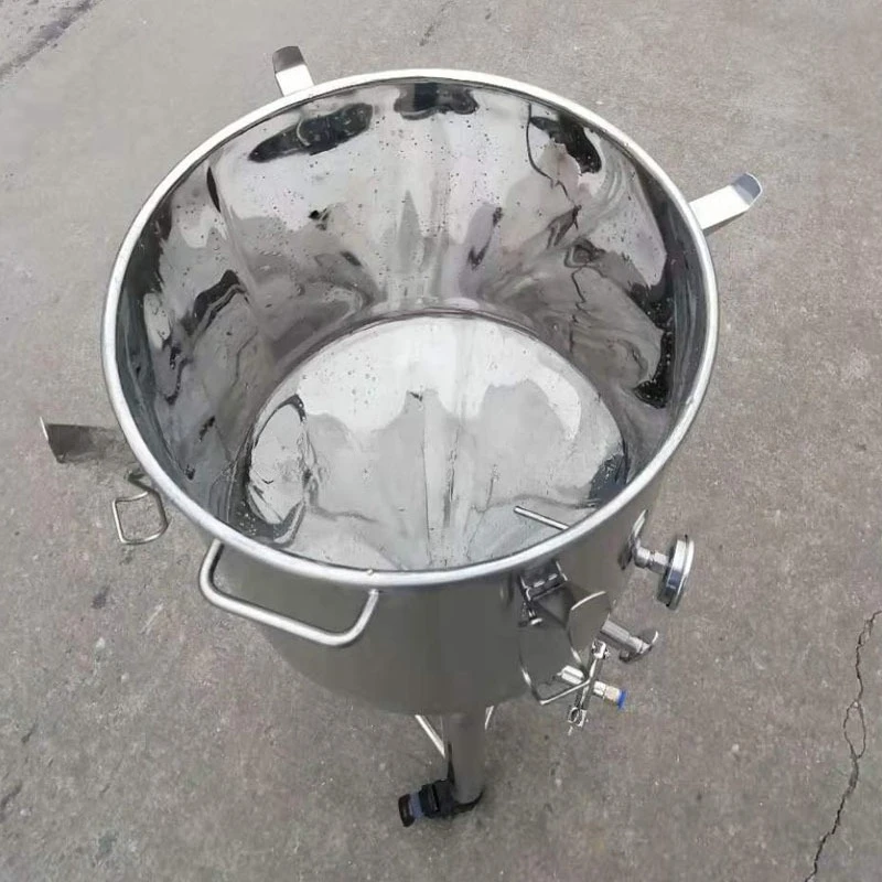 Stainless steel open sealed barrel beer wine wine small cone storage equipment Baijiu enzyme fermenter