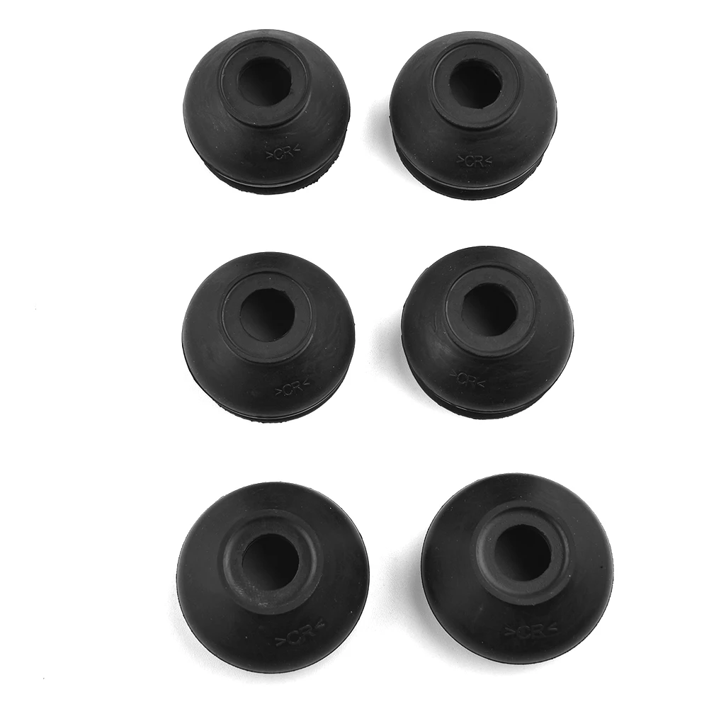 キャップダストブーツカバー修理アクセサリーボールジョイントゴムタイロッドエンド 6 ピース/セット装飾ゲートル部品交換