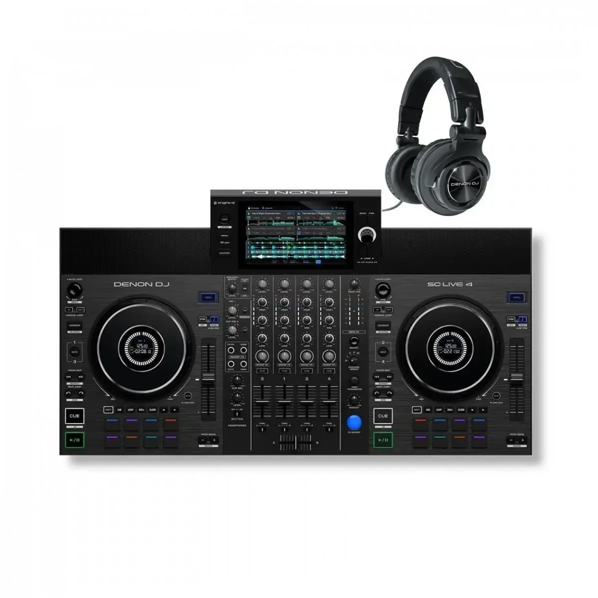 خصم الصيف بنسبة 50% على حزمة Denon DJ SLCLIVE4 بما في ذلك HP1100