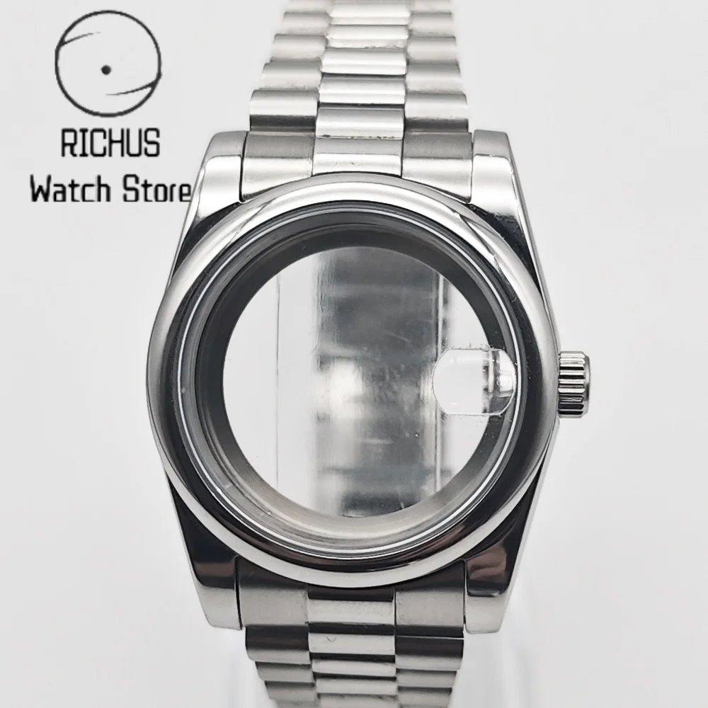 RICHUS NH35 Case 36mm/39mm Sapphire Crystal Case Fit NH35 NH36 ETA2824 2836 PT5000 Miyota8215 Series Movement Watch Accessories