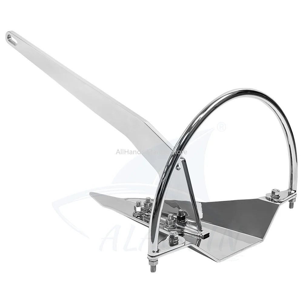 Ancla para Barco/Yate de 5 kg, Acero Inoxidable 316, Pulido Espejo, Ancla Marina Mantus