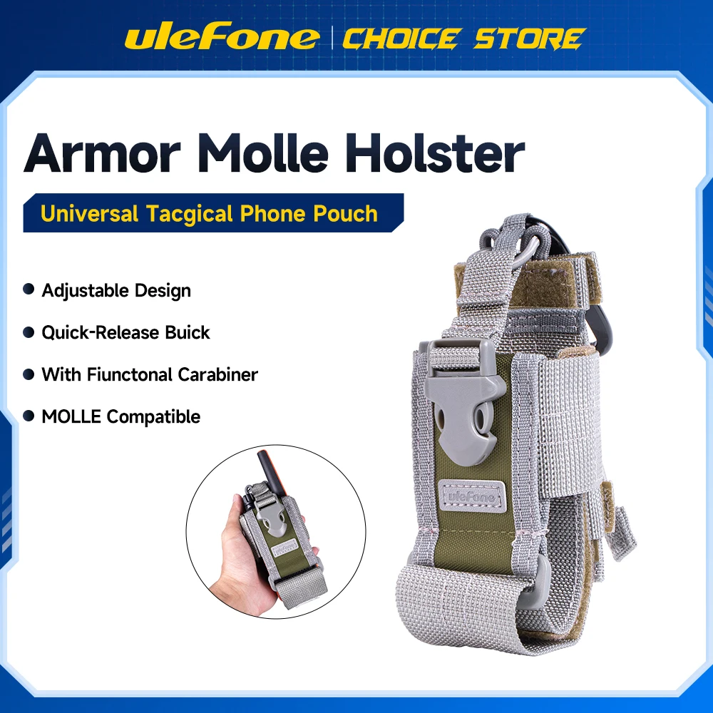 Ulefone Armor Molle Holster For Armor 28 Ultra Armor 27 series Armor X31 series Armor 30 Pro Universal Tacgical Phone Pouch