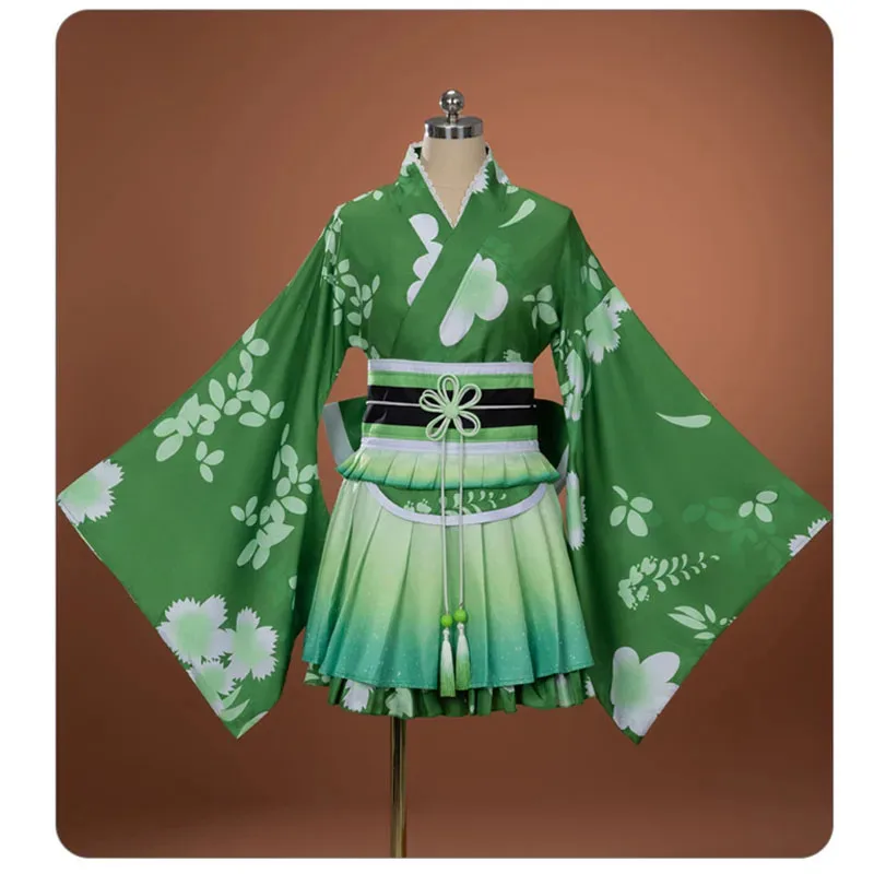 حب الحياة! زي كويزومي كوسبلاي كيمونو μ's ناتسو ماتسوري المرأة كرنفال هانايو مهرجان يوكاتا التجزئة الباروكات د