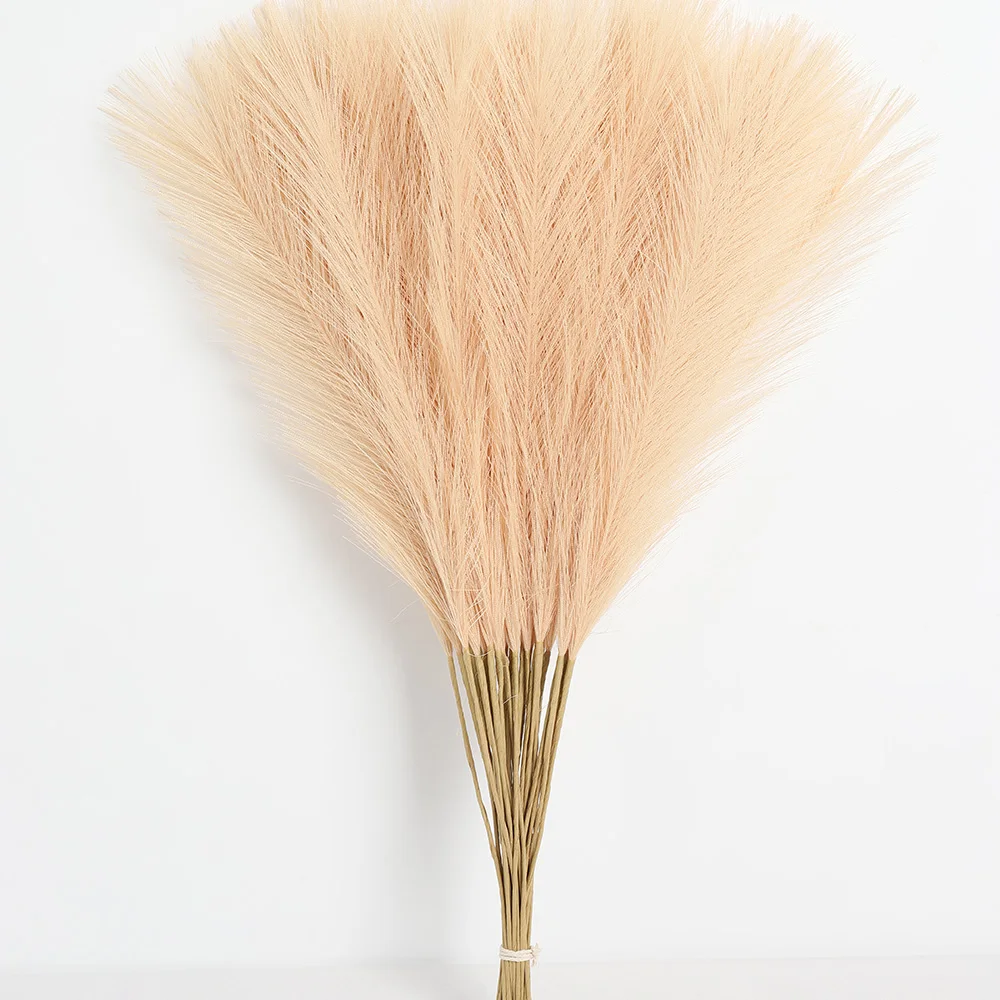 6/12 Stück Pampas-Kunstblumenstrauß, 55 cm, künstliche Blumen für Zuhause, Zimmer, Tischdekoration, Garten, Hochzeitsdekoration, Vasenzubehör – Detail 8