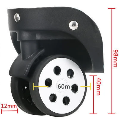 Imagem -03 - Substituição Universal da Roda para Bagagem Acessório Resistente ao Desgaste Bagagem Bolsa Sliding Senha Pull Rod