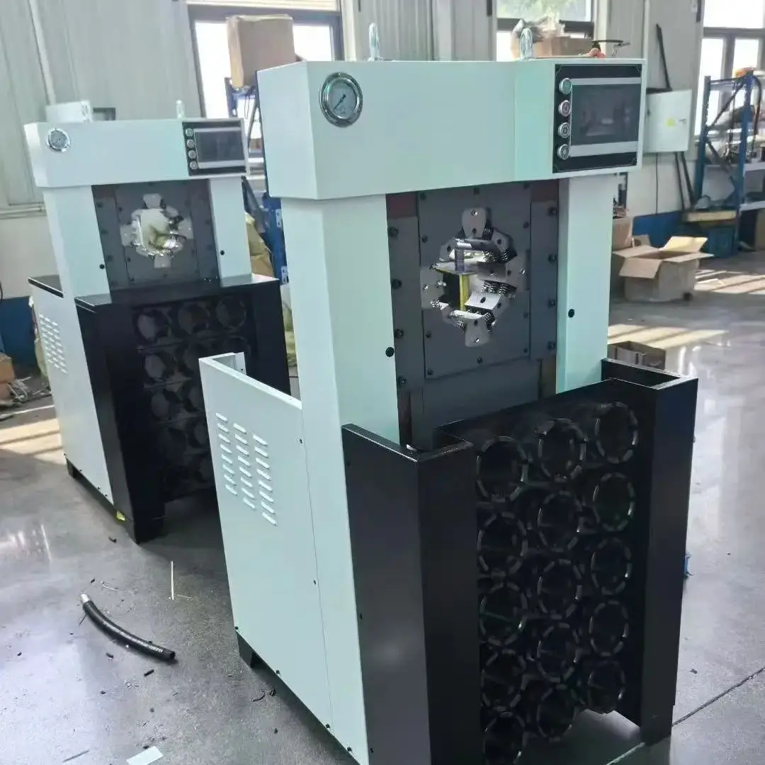 Customized 3 Inch super thin body large opening hydraulic hose crimping machine with 12 sets of dies