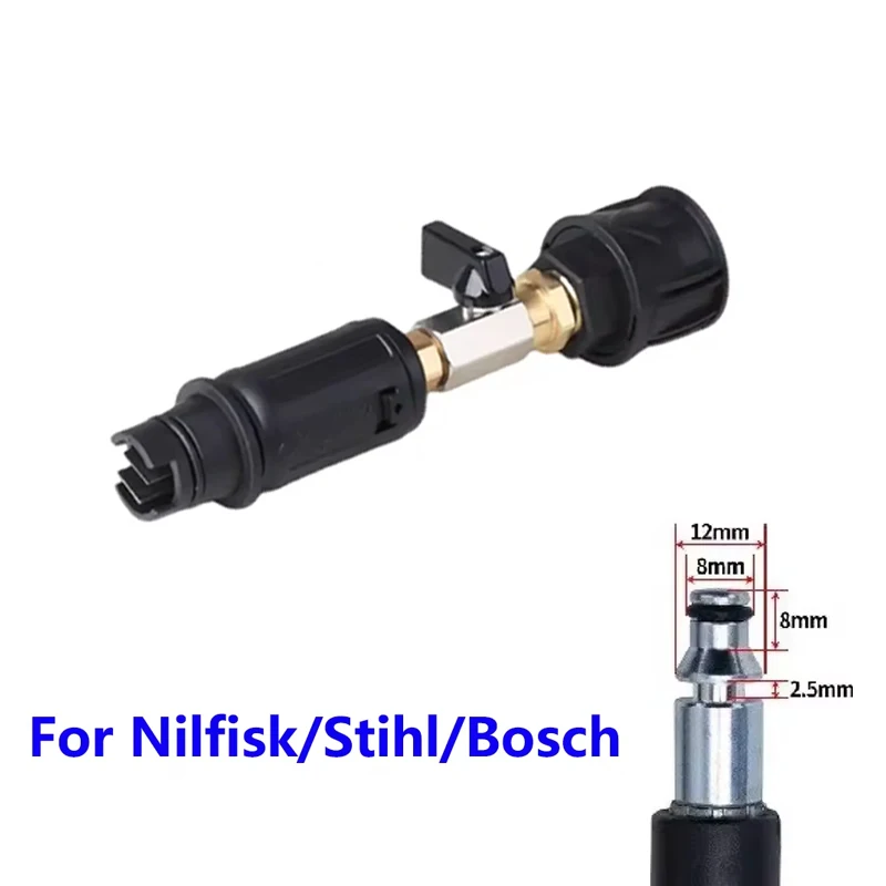 High Pressure Washer Nozzle Sprayer Quick Plug Angle Adjustable With Valve to Control Water Flow for Karcher Lavor 3000PSI