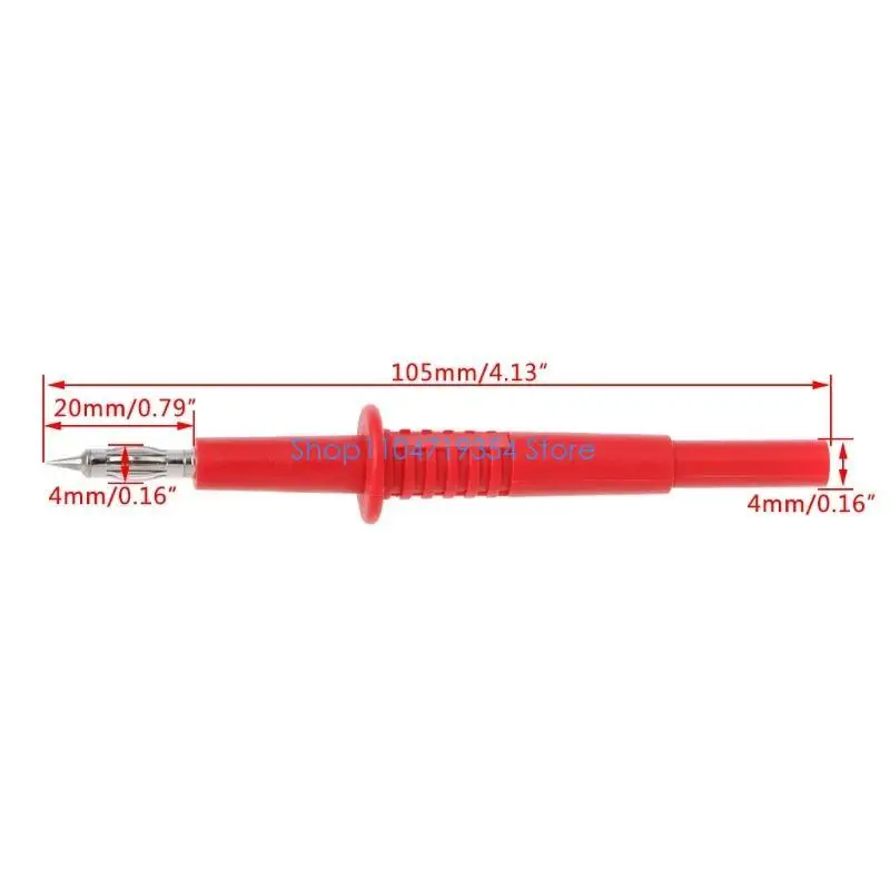 0XLD 2 Pcs Copper Rod Multimeter Testing Probe 4mm Socket Type Probe Banana Connector