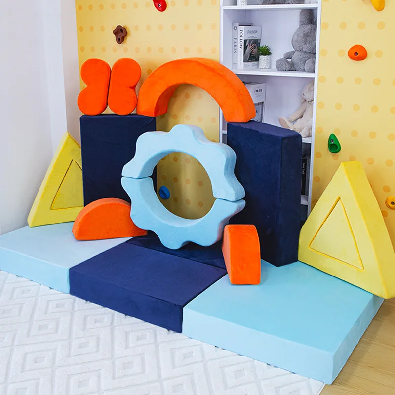 Multi-piece children's building block sofa high density compressible game sponge pad no skeleton multi-functional combination