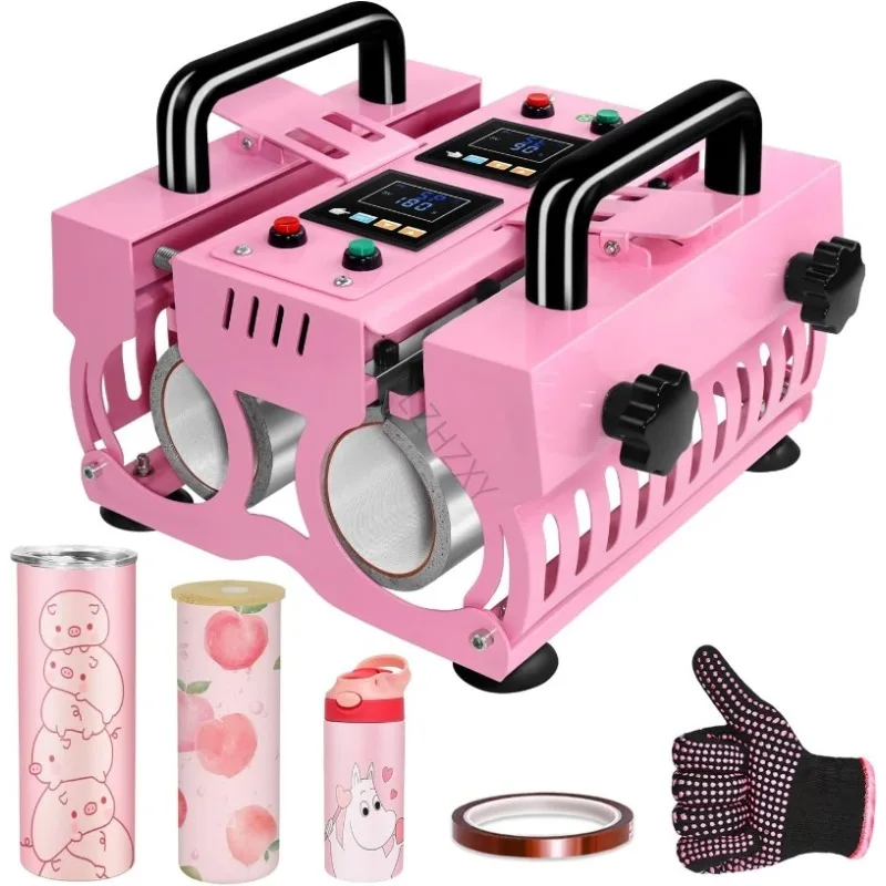 Dual-station Manual Cup Oven Suitable for 11-30 Ounces Hot Transfer Printing Cups Custom Cup Body Hot Transfer Printing Machine