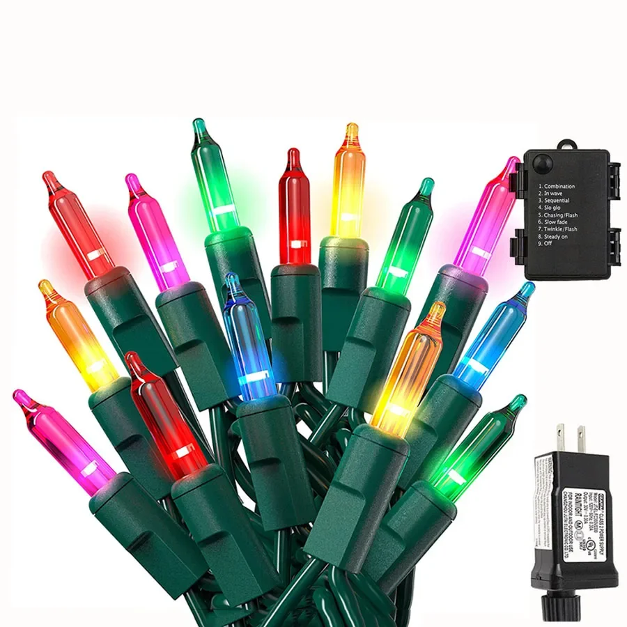 

10M 20M 30M Mini Christmas String Lights Green Wire Wedding Party Fairy Light Outdoor Christmas Garland for Tree Garden Decor
