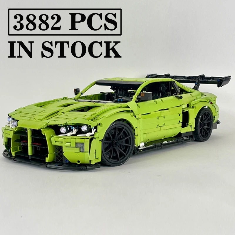 Nouveau Testarossa MOC-167189 M4 RC travail supercar coureurs véhicules livrée autocollant modèle blocs de construction briques jouets cadeaux d'anniversaire