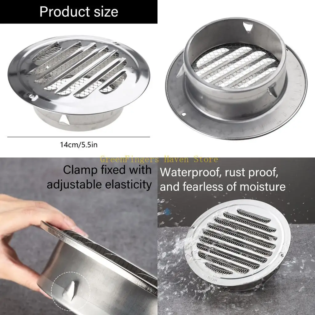 

F68D Модернизация стальные вентиляционные отверстия 100 мм вентиляционные решетки металлические вентиляционные шапки Простые для