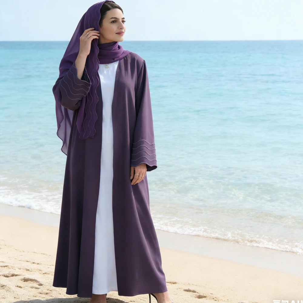 

Dubai Open Abaya Women Muslim Hijab Dress Turkey Kaftan Ramadan Eid Kimono Cardigan Kebaya Caftan Marocain Femme Robe Jalabiya