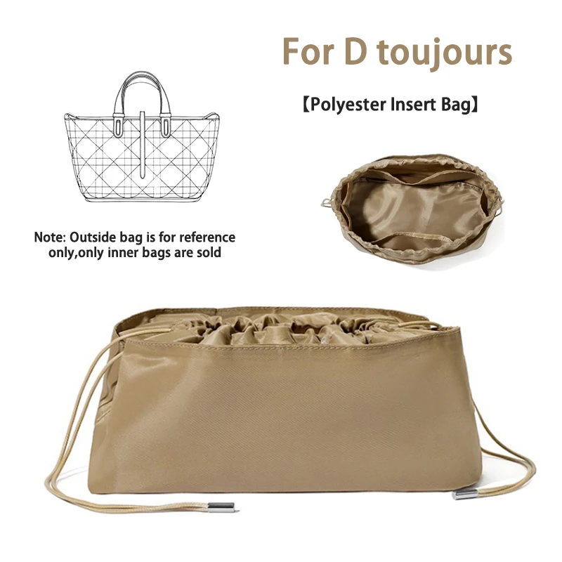 EverToner For D toujours Handbag Polyester Inner Lining Bag Handheld Tote Bag Inner Pouch Storage Bundle Drawstring Pack