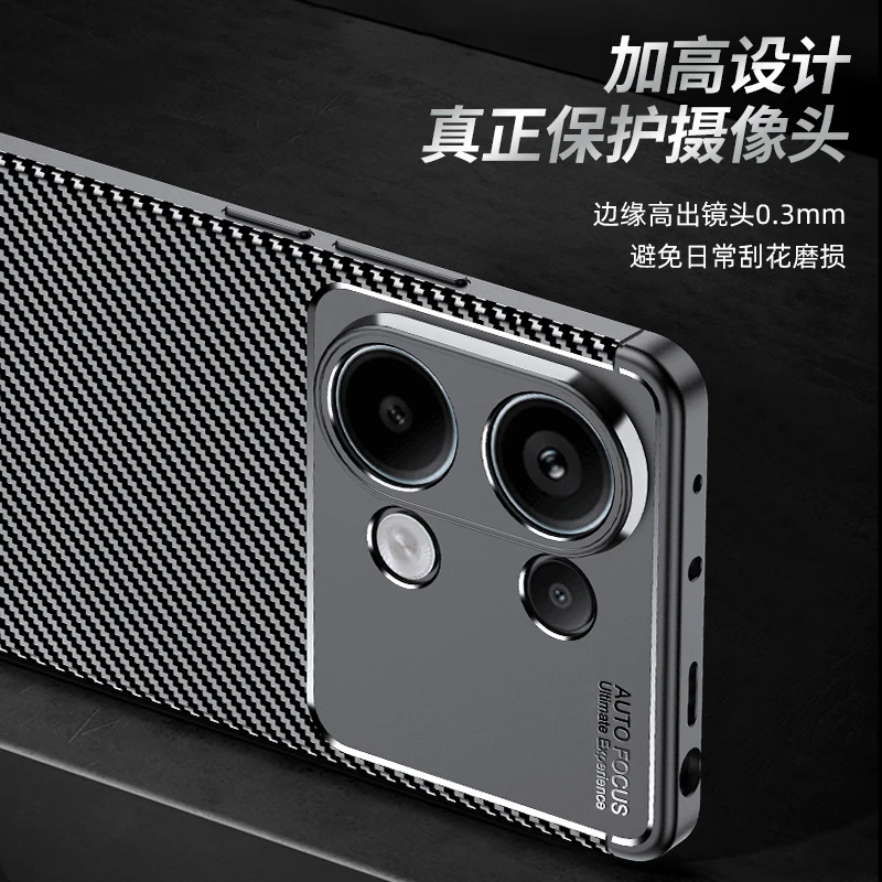 For Poco M6 Pro Case Cover Xiaomi Poco M6 Pro Capas Shockproof Phone Back Armor Bumper Soft TPU Cover Xiaomi Poco M6 Pro Fundas