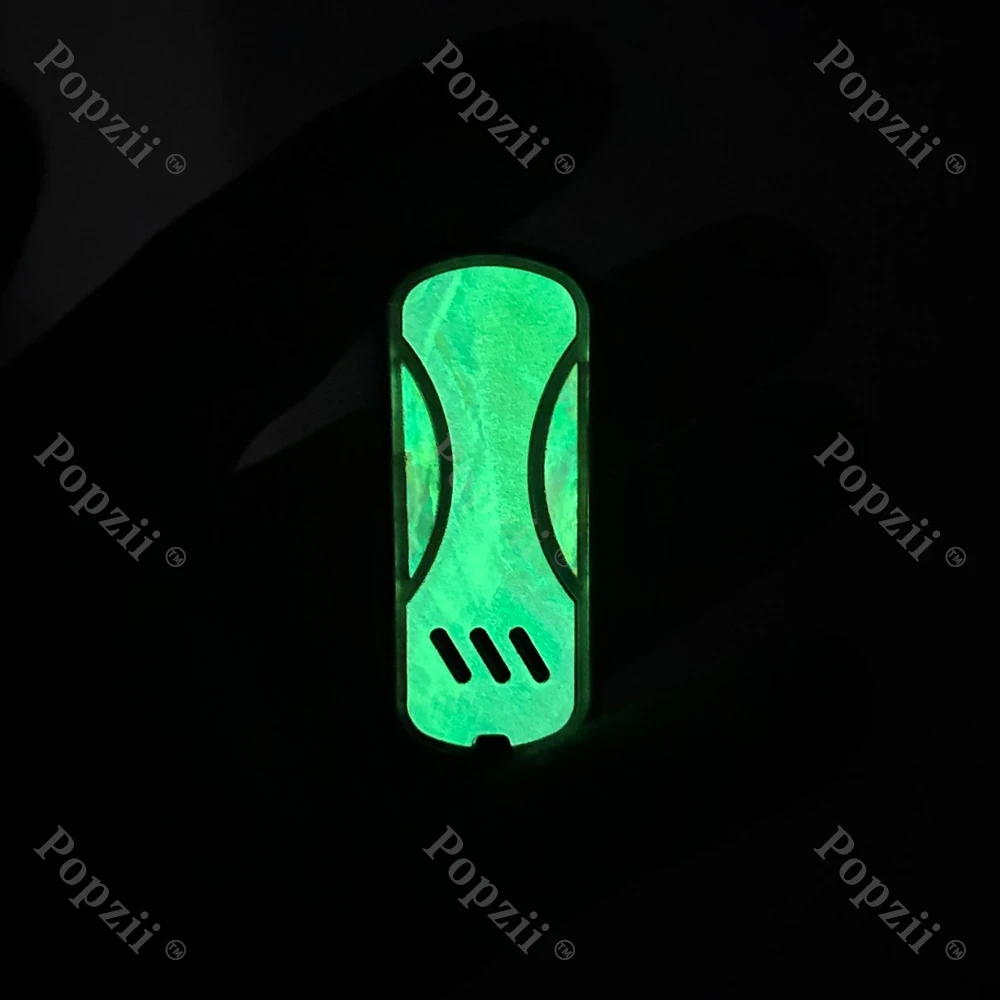 Yedc revestimento luminoso de aço inoxidável ultra fino ímã slider fidget brinquedos alívio do estresse gadgets juguetes