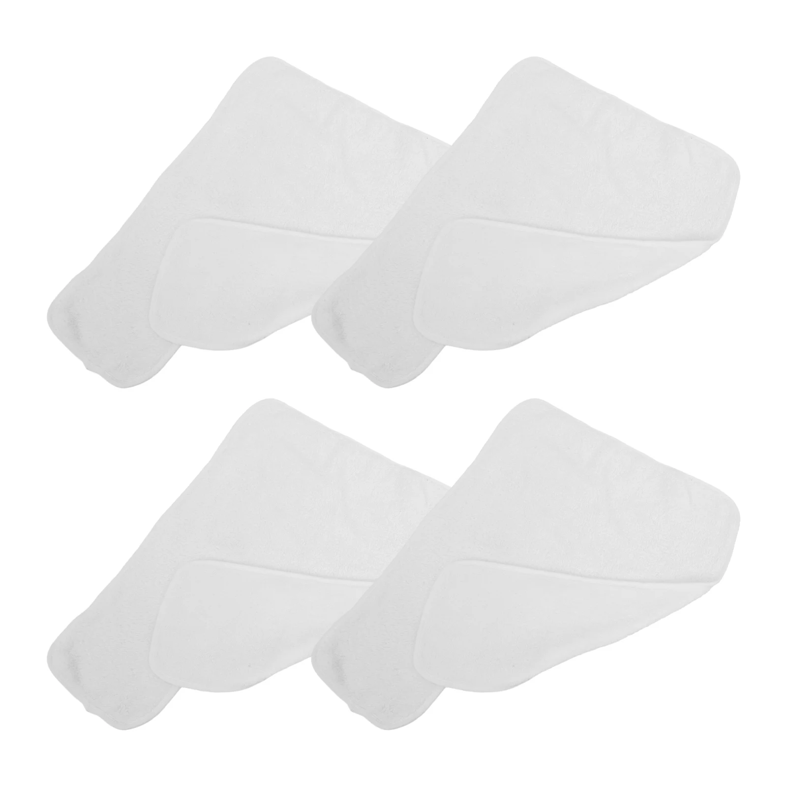 

4 Pcs Absorb Water Forked Design Cleansing Towel Coral Fleece Facial Towels Face