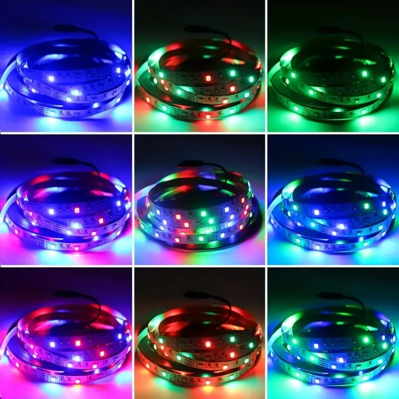 15m 20m Led Strip Lights with 44 Key Remote Control 5050RGB USB Port Light Strip Room for Home Bedroom Party Decor TV Backlight