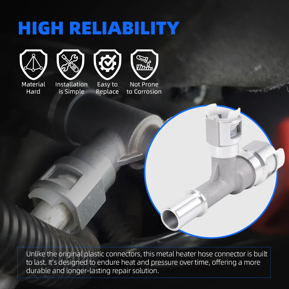 

​ 15055343 800-413HP Металлический соединитель шланга отопителя для Cadillac, Chevrolet, GMC