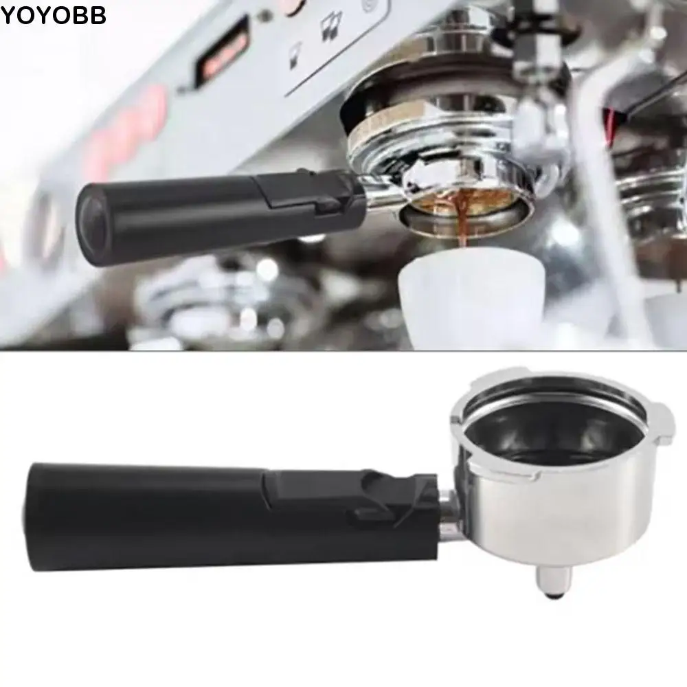 

Prtable 51mm Coffee Portafilter 3 Ears Bottomless Espresso Filter Handle Stainless Steel Coffee Machine Replacement Parts Cafe