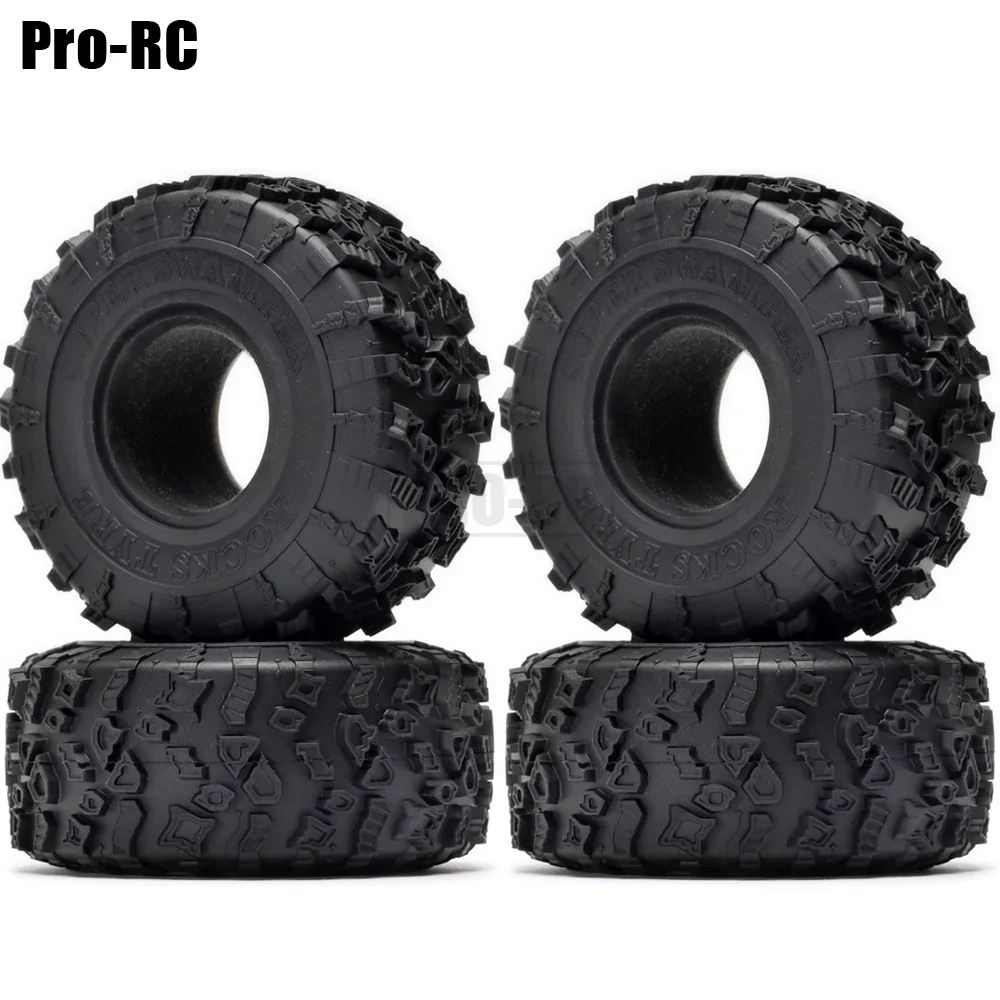 

4P 2.2" Rubber 132MM Tyre Tires For 1/10 RC CAR BEADLOCK Climbing Rock Crawler Axial SCX10 SCX10 II YETI Traxxas TRX-4