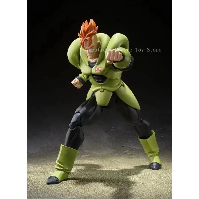 100% Originele Bandai Sh Figuarts Shf Sdcc Android 16 Exclusieve Editie Actiefiguren Anime Model Speelgoed Figura Pvc Geschenken Op Voorraad