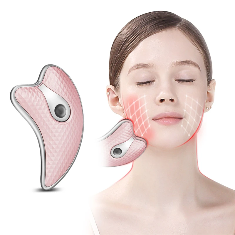 Micro Current Scraper Massager USB Electric Facial BloodS Circulation Head Eye Hand Massager