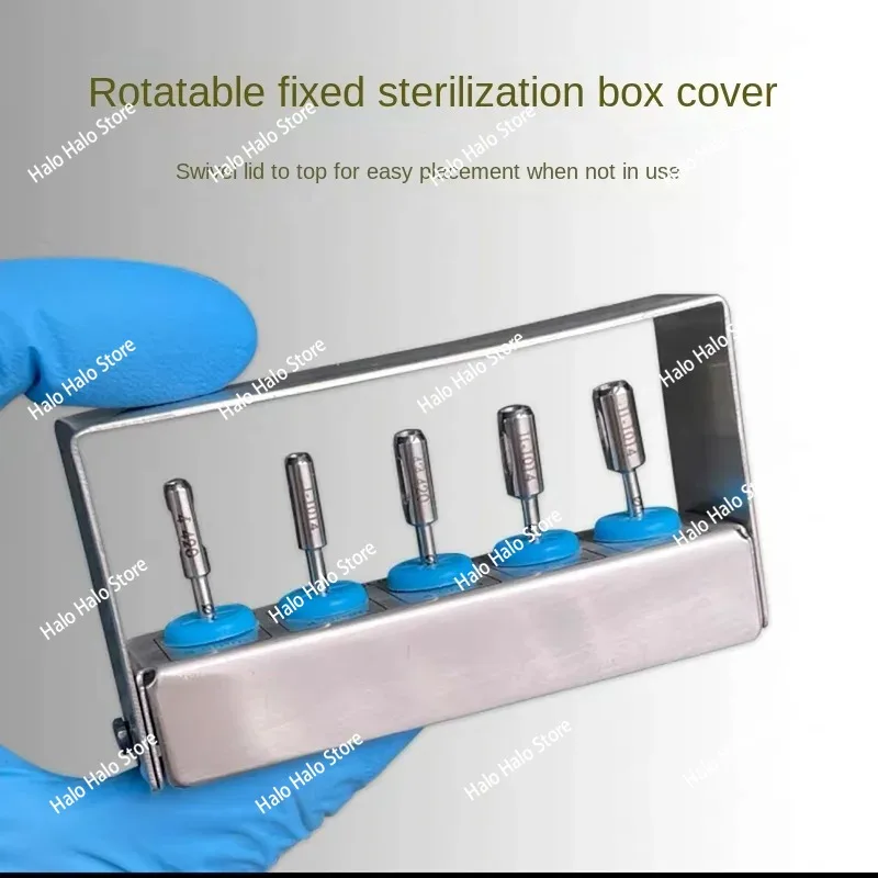 09816 Dental Implant Kit with Trephine Drill Bit Tissue Punch Low Speed Machine Dental Implant Tool Kit