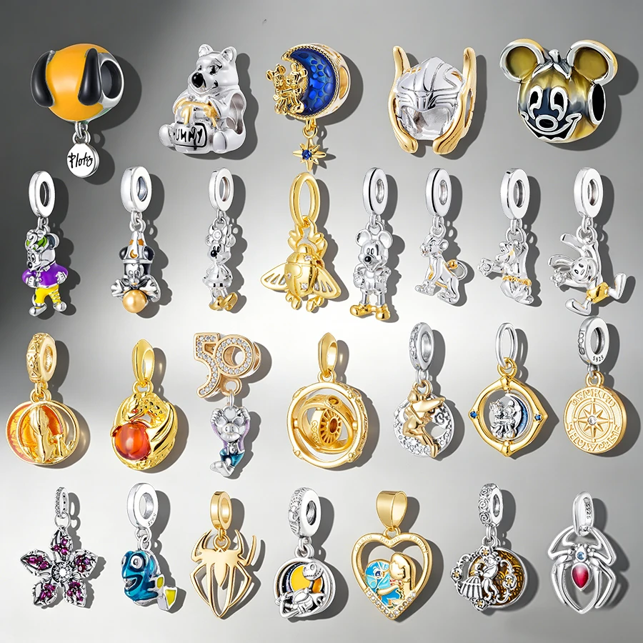 2026 Hot Sale 925 Silver MINISO Animal Charm Beads,Fit Original Bracelet ,Cute DIY Fashion Bead , Jewelry Gift for Women & Girls
