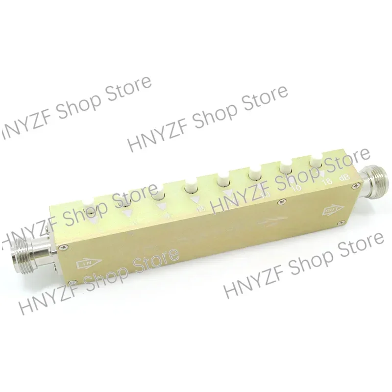 N/SMA type adjustable attenuator / RF stepping adjustable attenuation / button adjustable attenuator 0-90db