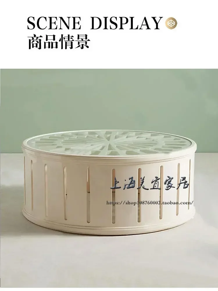 Tavolino rotondo americano in legno massello Tavolino da caffè francese retrò bianco per piccolo appartamento con superficie in vetro Soggiorno piccolo intagliato