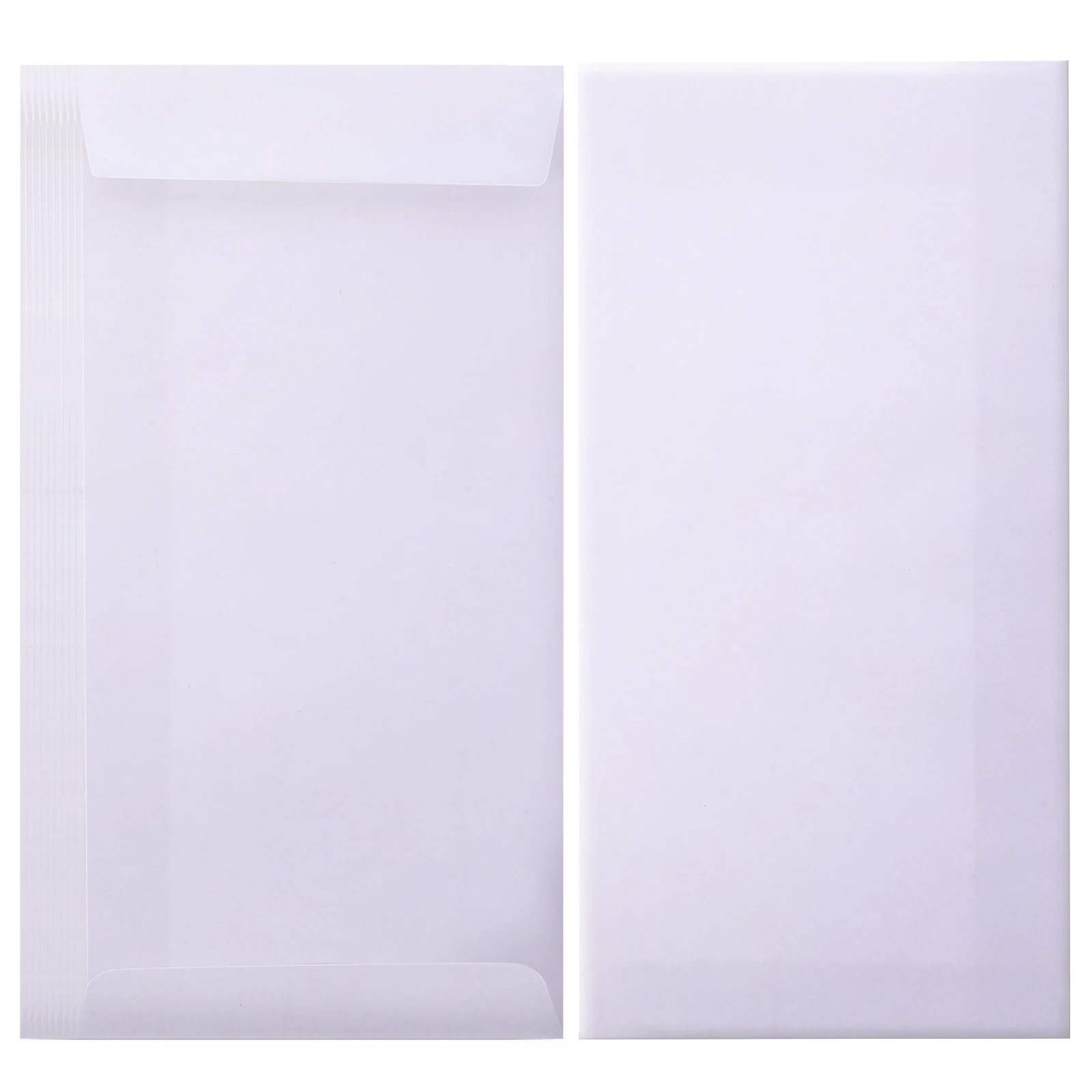 

60pcs Coin Large Capacity Paper Envelopes Self Seal Envelopes For Cards Money Storage Blank Stationery Holders Letter Size