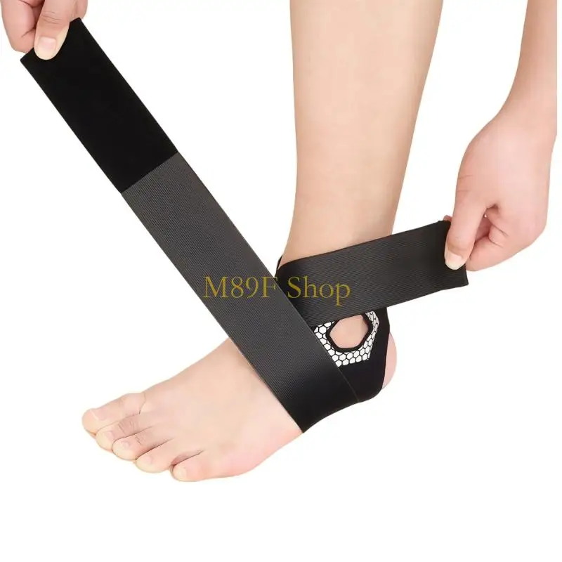 M89F Highly Performances Ankle Wrap Breathable Fabric Foot Brace Enhances Stability During Movements And Quick Turn For Athlete