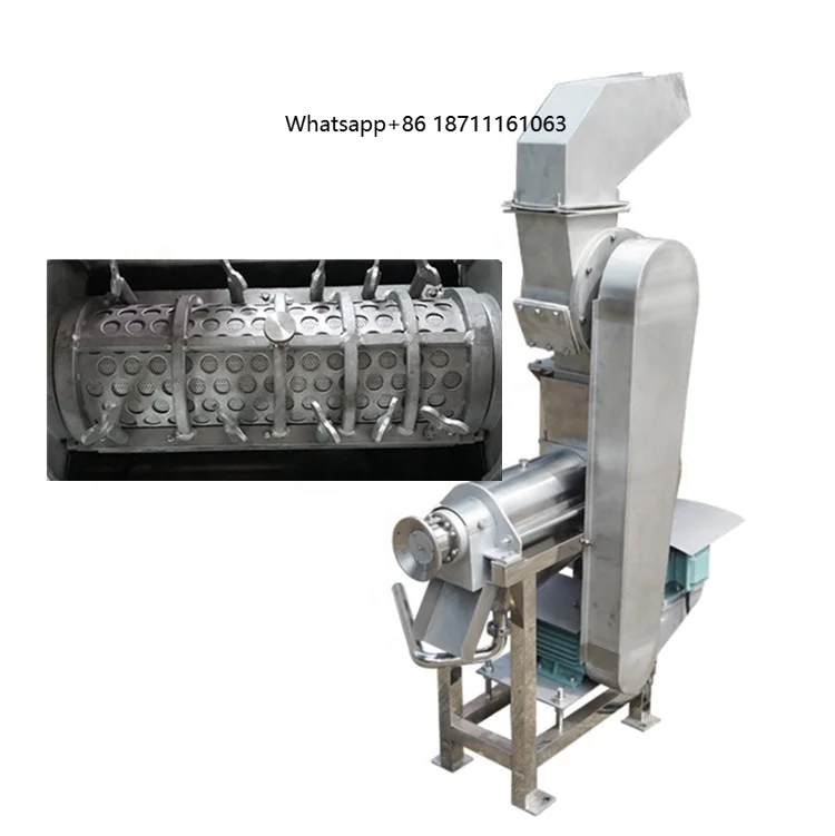 Hot Sale Industrial Cold Press Juicer with Crusher Fruit Pomegranate Kiwi Aloe Vera  Juice Extractor Machine